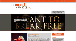 Desktop Screenshot of concertevents.be
