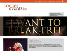 Tablet Screenshot of concertevents.be